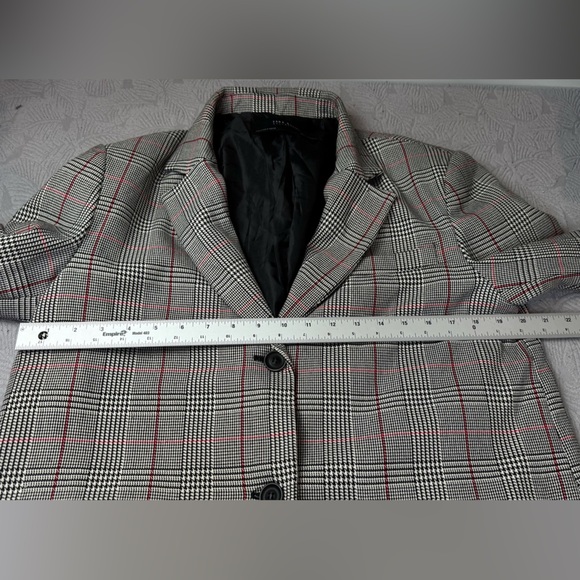 ZARA OVERSIZED PLAID BLAZER ZW COLLECTION Women’s Size M Career Officecore - Picture 9 of 9